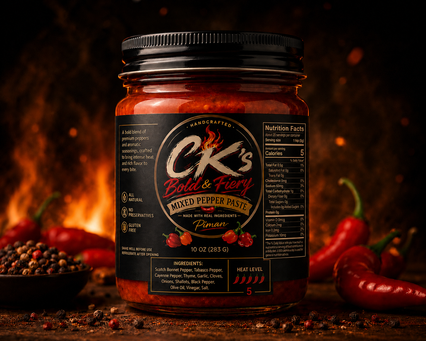 CK’s Bold Piman (hot sauce)